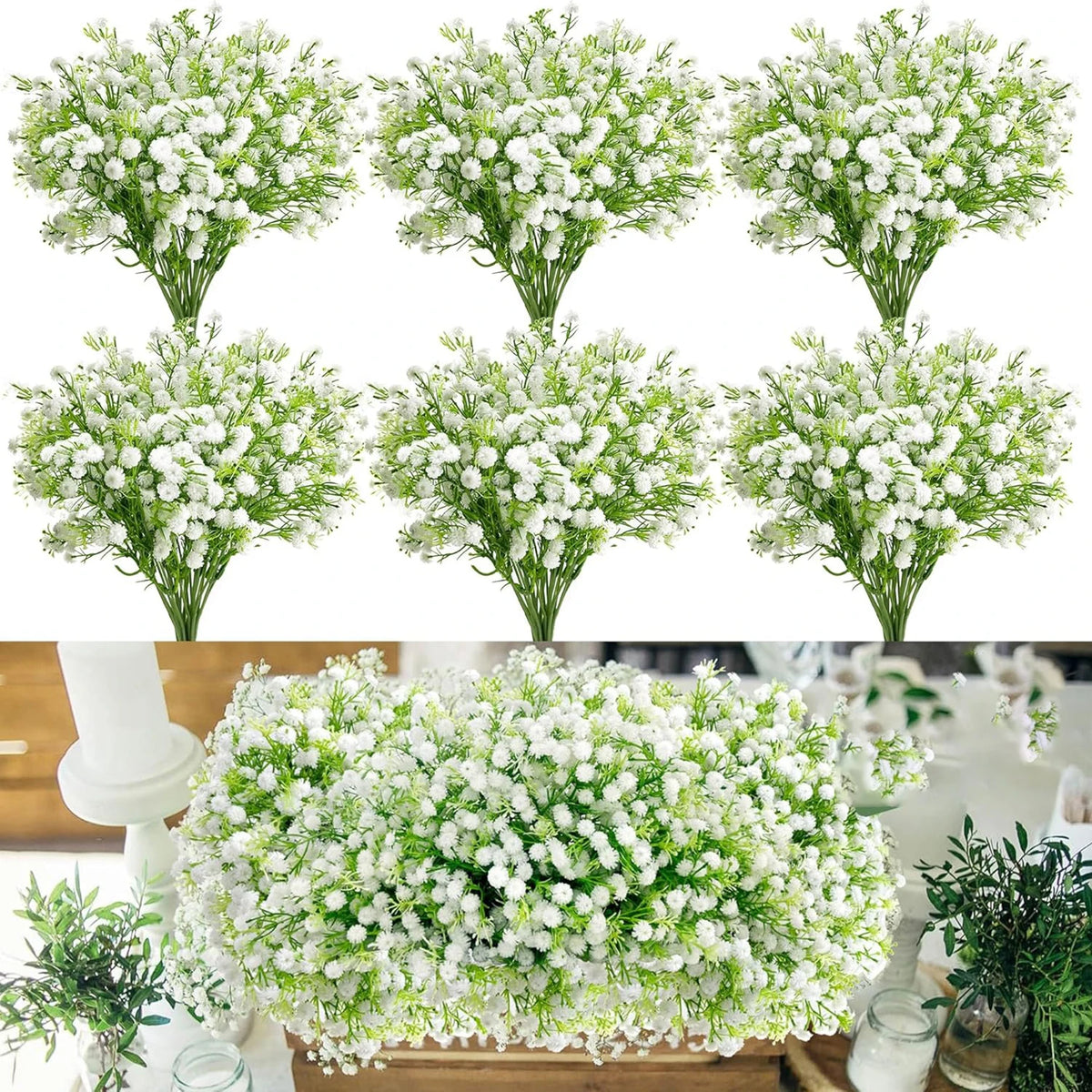 Artificial Gypsophila Bouquet – Wedding & Home Décor Artificial Flower Bouquet Babs