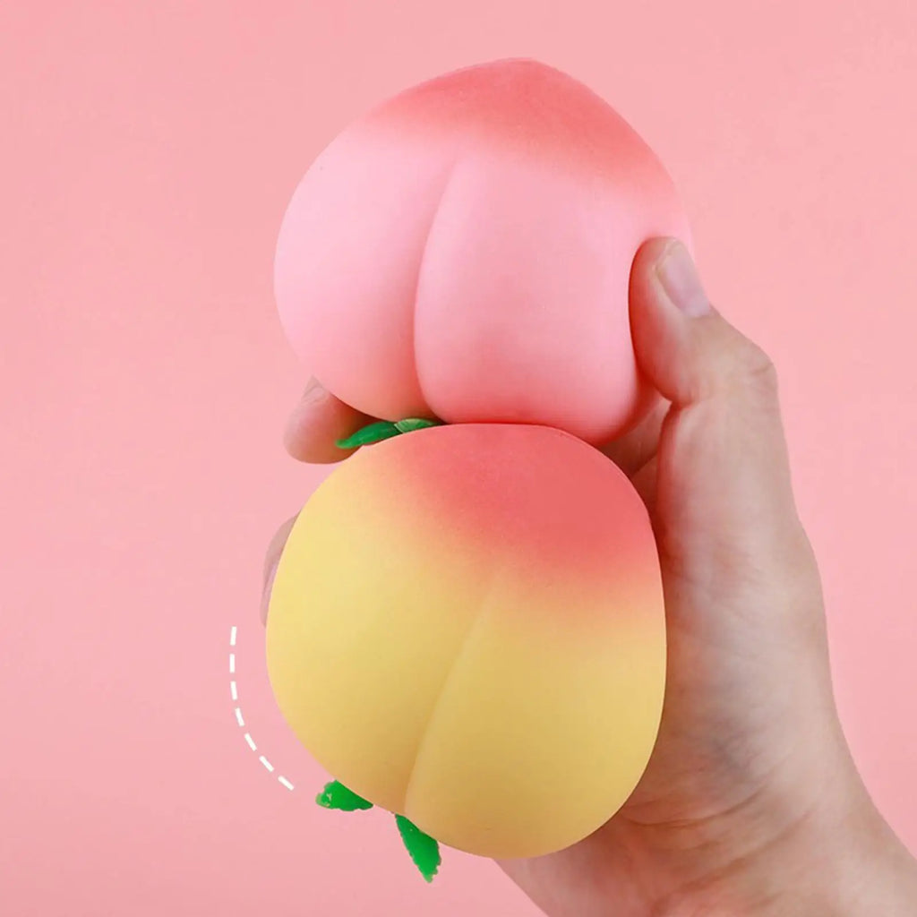 Cartoon Peach Squishy Fidget Toy – Slow Rising Squeeze Ball Squishy Fidget Toy Babs