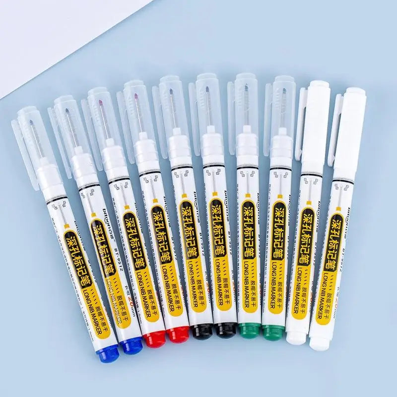 Deep Hole Marker Pen – Waterproof Carpenter Construction Pen Deep Hole Marker Babs