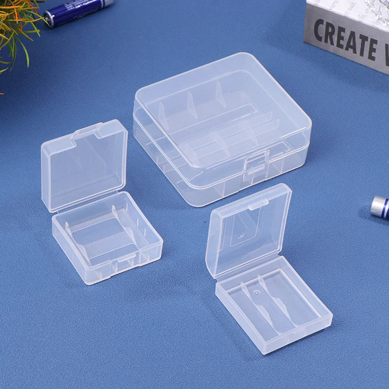 CR123A 16340 CR2 Battery Storage Box – 2 &amp; 4 Slot Clear Case Battery Storage Case Babs