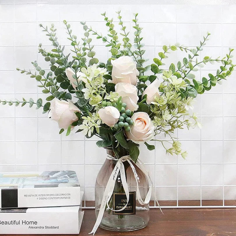 Artificial Eucalyptus Stems – Wedding, Christmas & Home Décor Artificial Floral Stems Babs