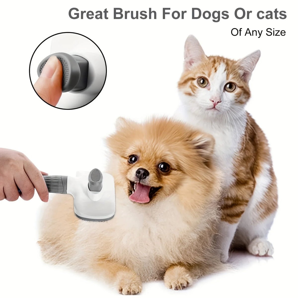 2-Piece Pet Grooming Set – Slicker Brush & Flea Comb Pet Grooming Set Babs