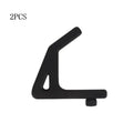 2-Pack Heavy Duty Shelf Storage Hooks – 10.3mm Aperture Shelf Storage Hooks Babs black-2PCS