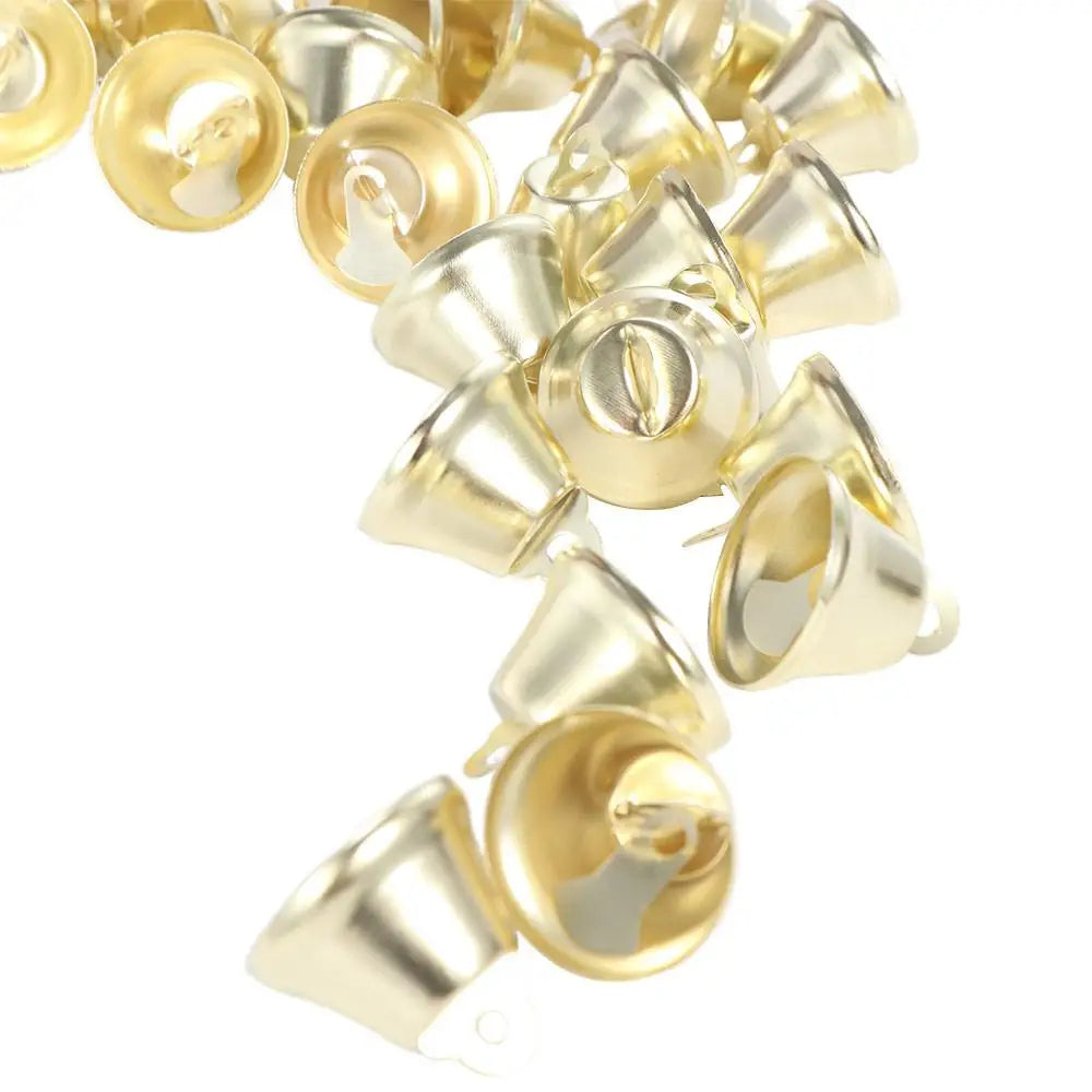 50pcs Gold Jingle Bell Pendants Multi-Size DIY Craft Charms DIY Craft Bell Charms Babs 11mm 38mm