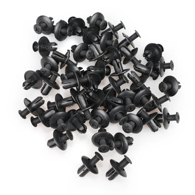 50pcs Car Fastener Clip Kit – Fender Rivet Body Push Retainer Auto Body Fastener Kit Babs