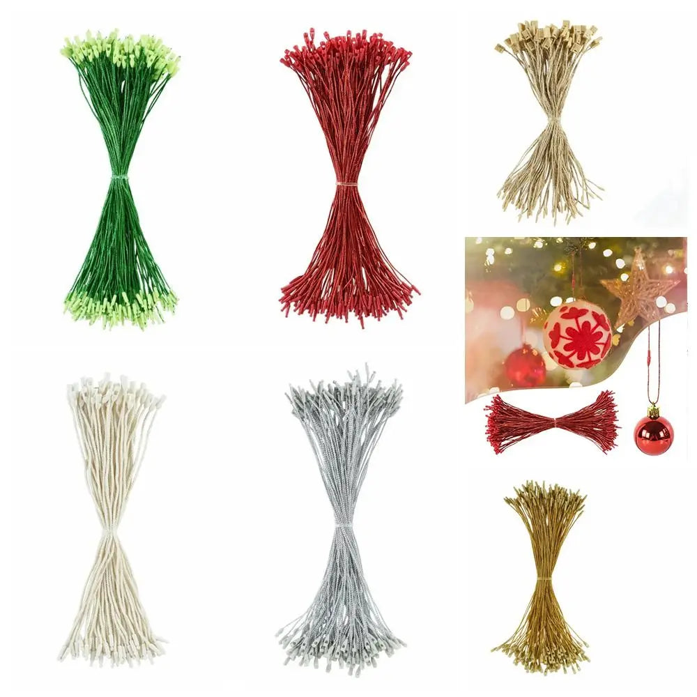 100Pcs Christmas Ornament Hanger Lanyards with Buckle | DIY Xmas Christmas Ornament Hanger Babs