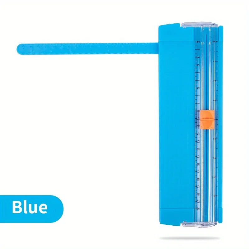 Mini Portable A5 Paper Cutter – Compact Handbook Trimmer Portable Paper Cutter Babs Blue