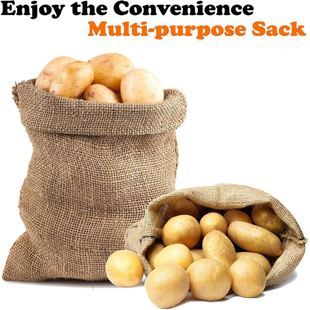 Reusable Burlap Jute Potato Sacks – Gardening & Storage Bags Jute Garden Sack Babs