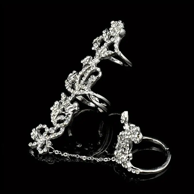 Crystal Stackable Knuckle Ring Set – Women's Fashion Jewelry Fashion Ring Babs