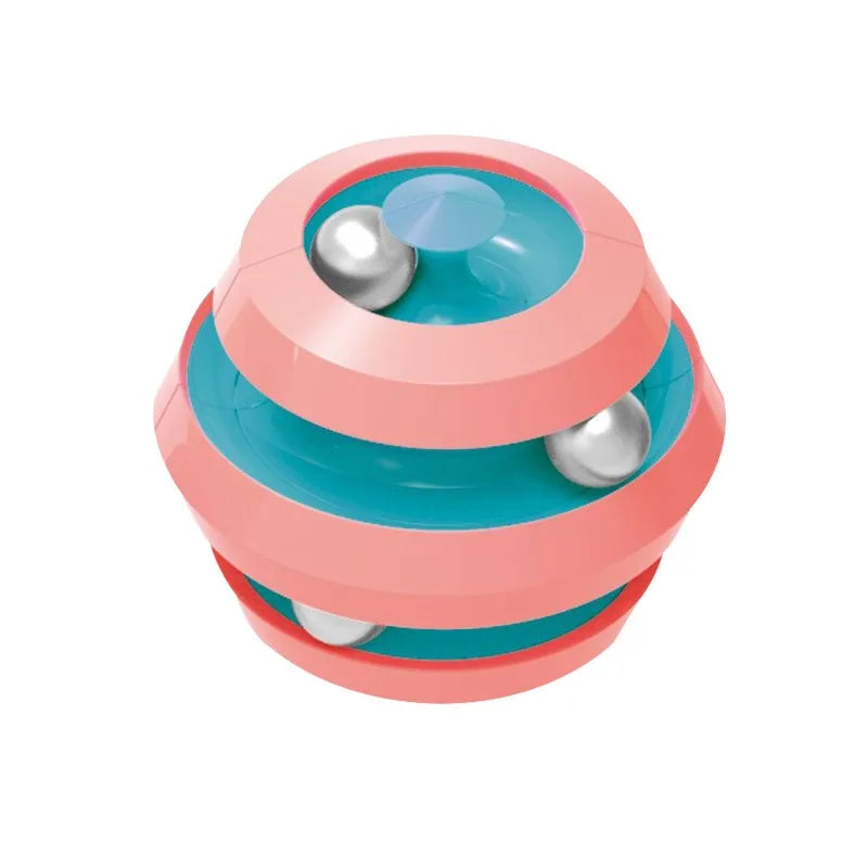 Rotating Bead Orbit Ball Fidget Spinner Infinity Cube Puzzle Toy Fidget Puzzle Toy Babs Pink
