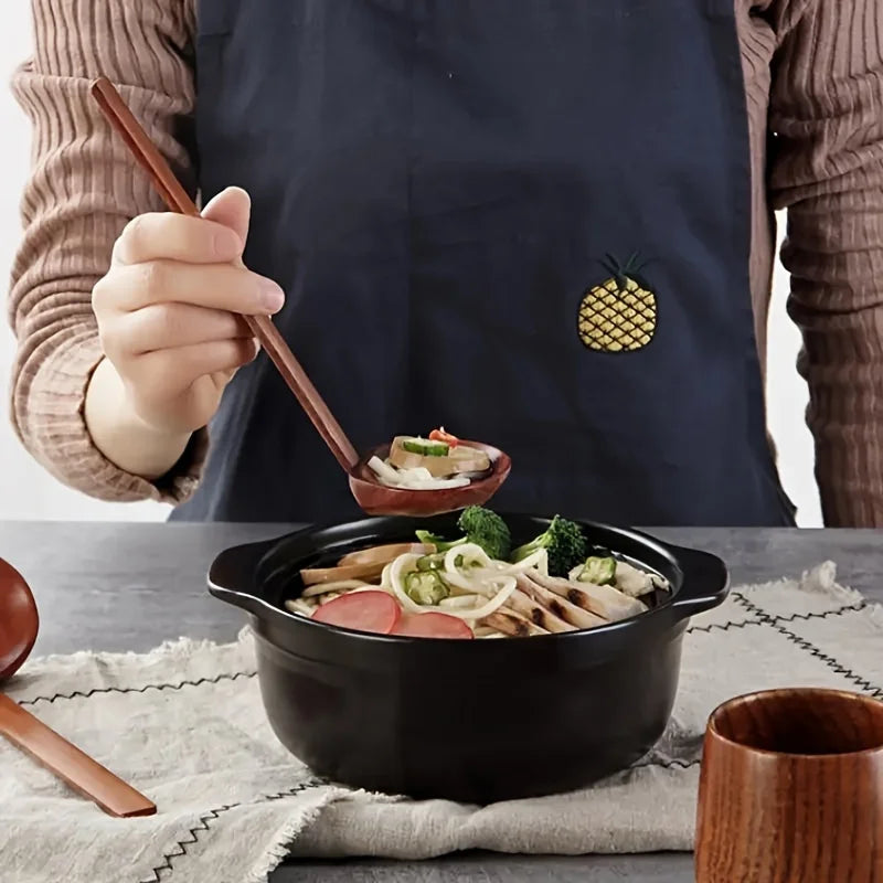 Long Handle Wooden Colander Spoon – Heat Resistant Hot Pot Colander Spoon Babs