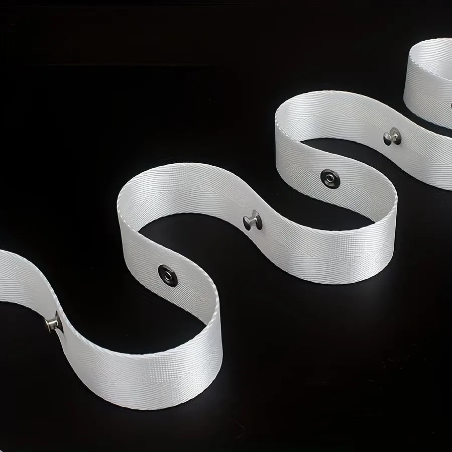 10M Water Ripple Curtain Headband & Stainless Steel Nails Curtain Heading Tape Babs