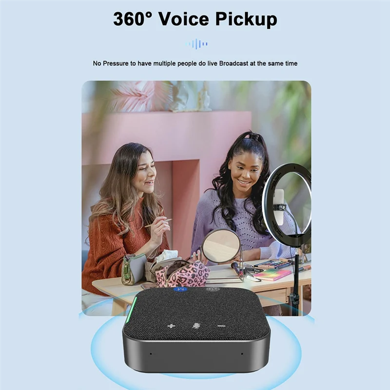 Wireless Bluetooth USB Speakerphone – 360° Omnidirectional Mic Bluetooth Speakerphone Babs