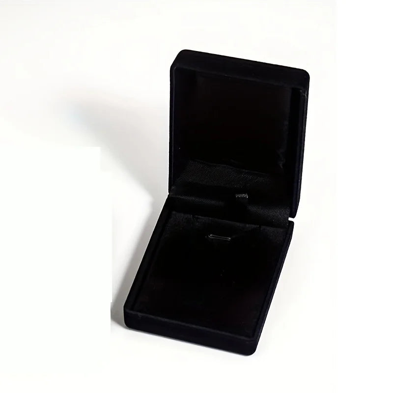 Velvet Necklace Pendant Gift Box – Jewelry Display Case Jewelry Gift Box Babs Black 1Pc