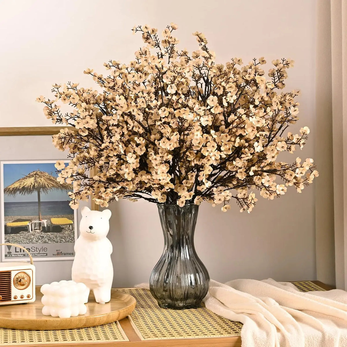 Artificial Flower Bouquet – Vase Filler for Wedding & Home Decor Artificial Flower Bouquet Babs