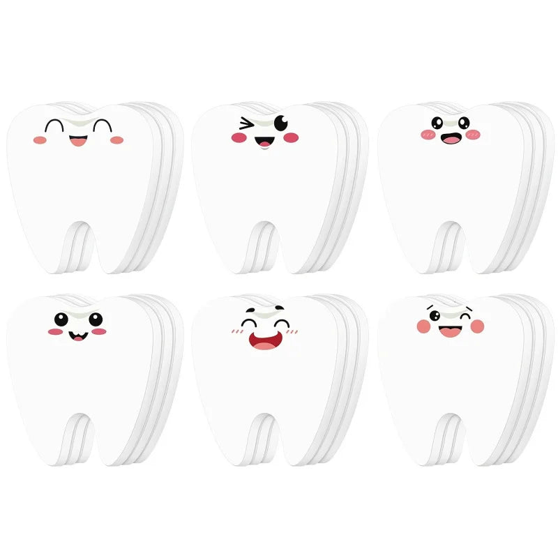 Dental Tooth Sticky Notes Funny Gift Set – 4 or 12 Pcs Novelty Sticky Notes Babs