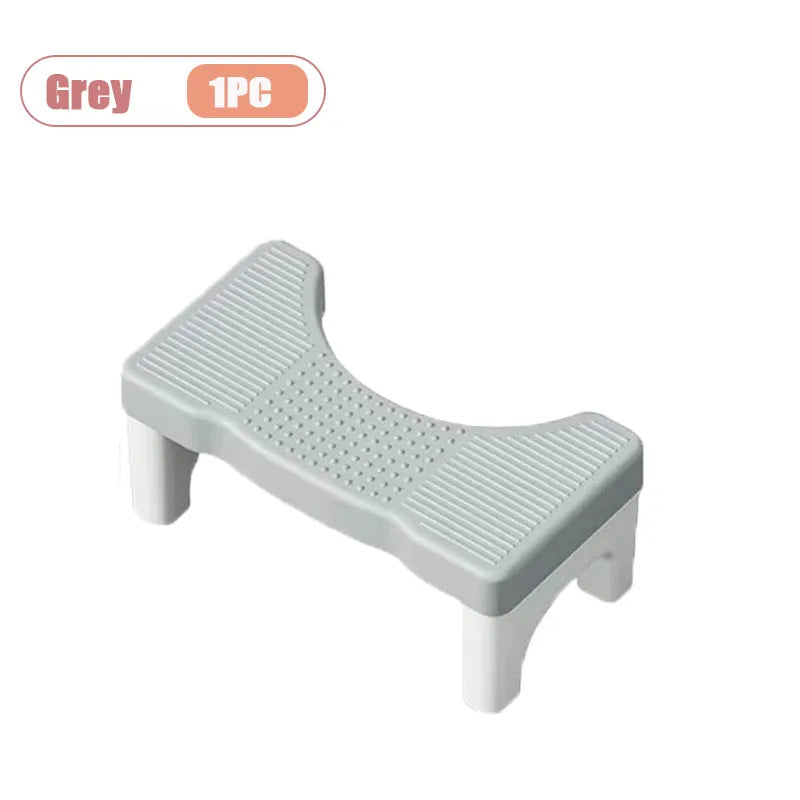 Toilet Foot Stool Squatting Aid – Adults, Kids & Pregnant Women Toilet Step Stool Babs Grey