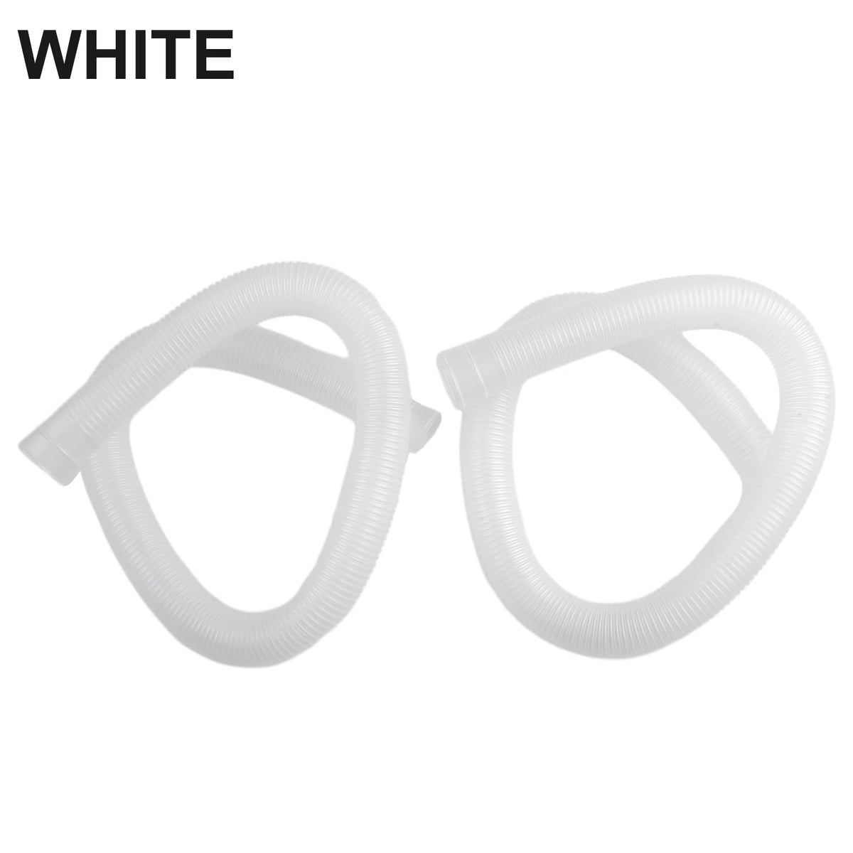 2-Pack 1.25" Intex Above Ground Pool Pump Replacement Hose Pool Pump Hose Babs white