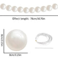 Giant Pearl String Hanging Garland – Wedding & Party Decor Party Hanging Garland Babs 10Pcs 8CM