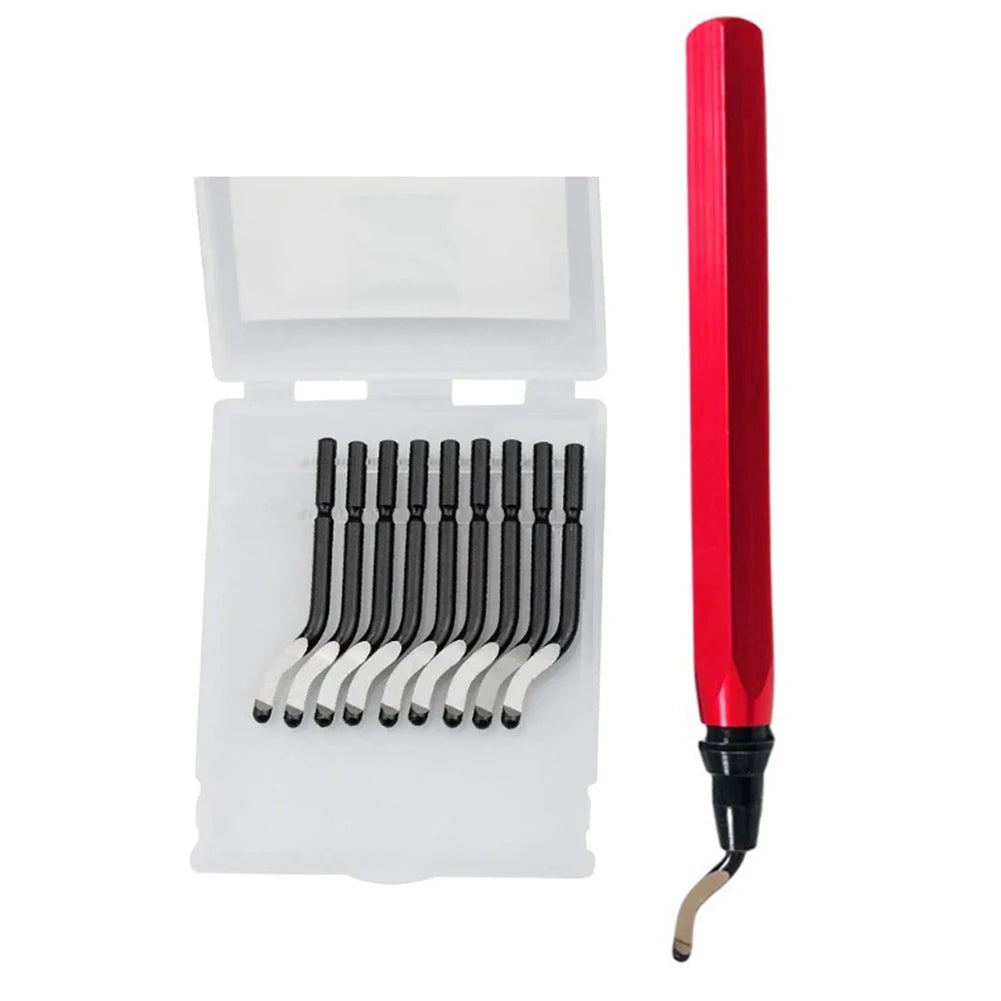 DAZZLEEX RB1000 Deburring Tool Kit – 10 Rotary Blades Deburring Tool Kit Babs