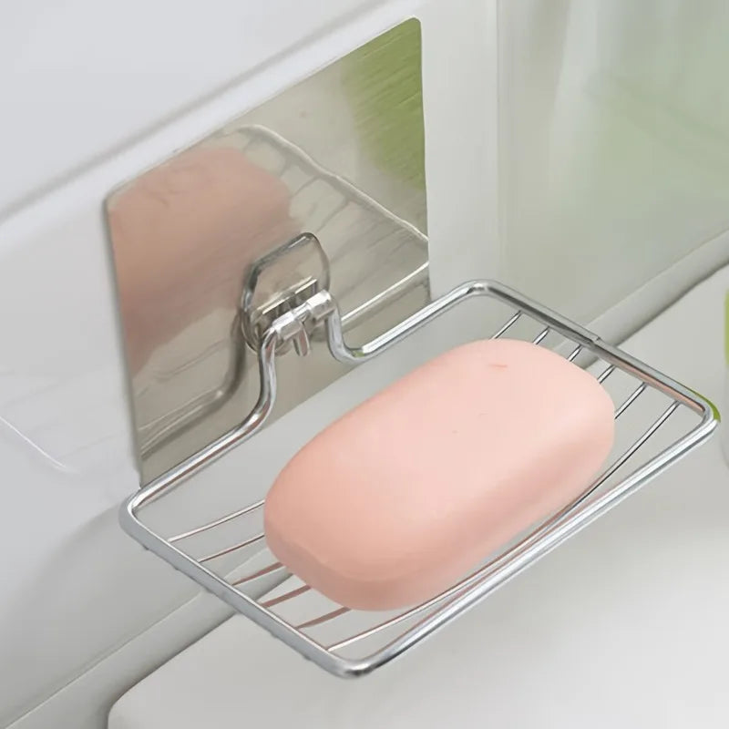 Rustproof Stainless Steel Wall Mount Soap Dish with Drain Soap Dish Holder Babs
