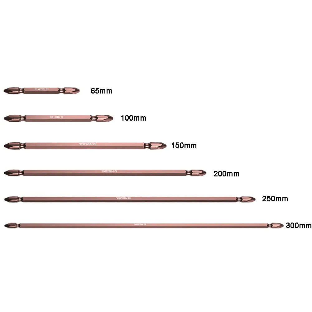 PH2 Magnetic Screwdriver Bits 1/4" Hex Shank 65–300mm | 1 or 10pk Screwdriver Bits Babs