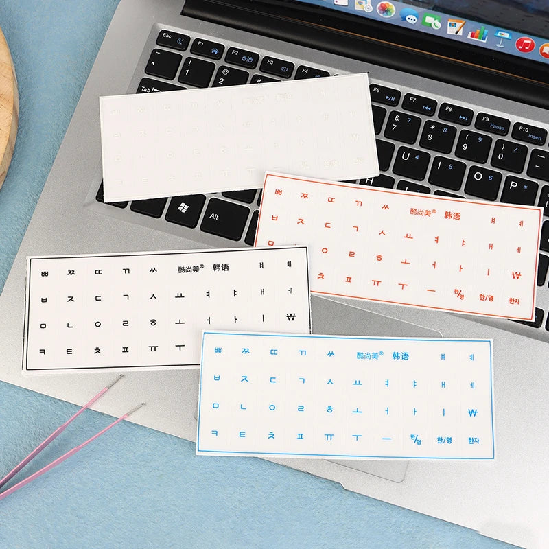 Korean Keyboard Stickers – Transparent Film, Universal Laptop & Desktop Keyboard Stickers Babs