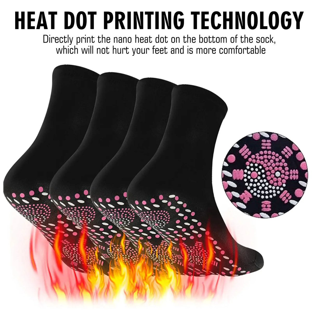 Magnetic Therapy Massage Socks – Warm Non-Slip Winter Socks Magnetic Therapy Socks Babs