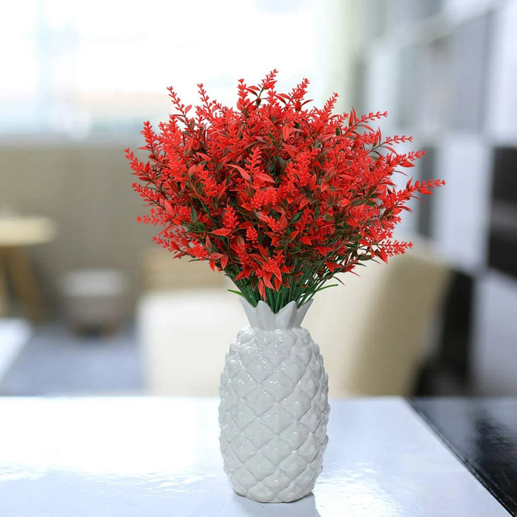 Artificial Lavender Bouquet | Fake Plastic Flower Home & Wedding Decor Artificial Flower Bouquet Babs