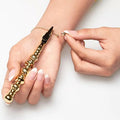 Bracelet Wearing Aid Clip – One-Hand Wristband Lock Helper Jewelry Wearing Aid Babs Gold