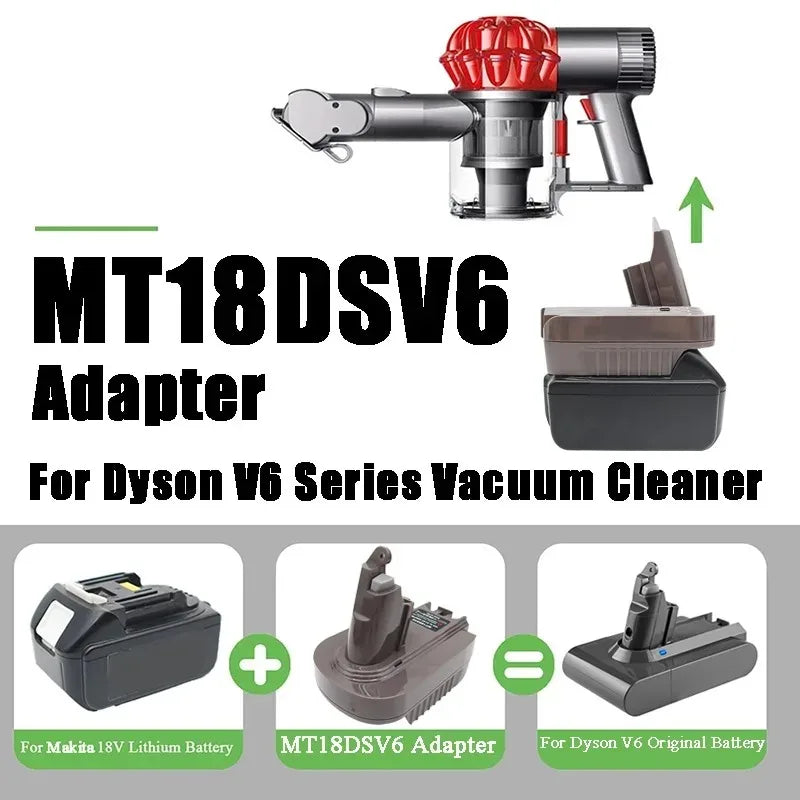 Makita 18V to Dyson V6 Battery Adapter Converter MT18DSV6 Battery Adapter Converter Babs