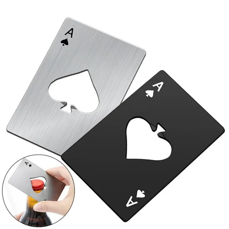 Poker-Shaped Card-Size Stainless Steel Bottle Opener | Gift Bottle Opener Babs
