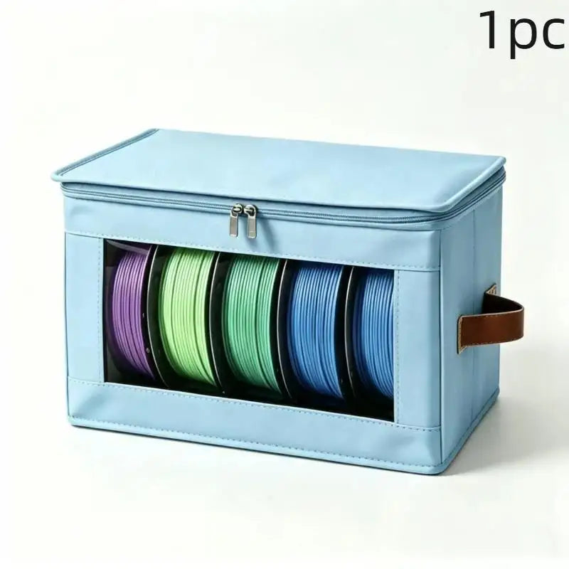 3PCS 3D Printer Filament Storage Bags – Dustproof Organizer Filament Storage Bag Babs Blue 1pc