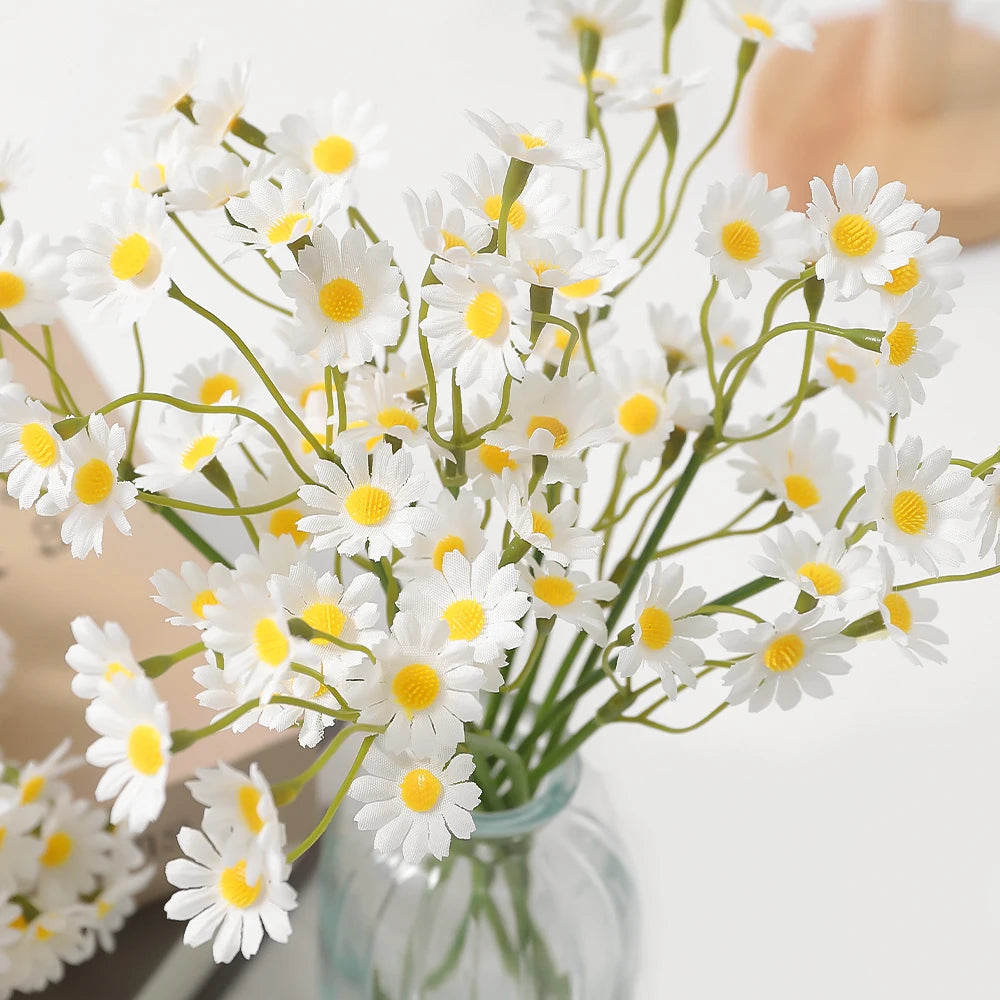 Daisy Artificial Flower Bouquet 5/10Pcs – Wedding & Home Decor Artificial Flower Bouquet Babs