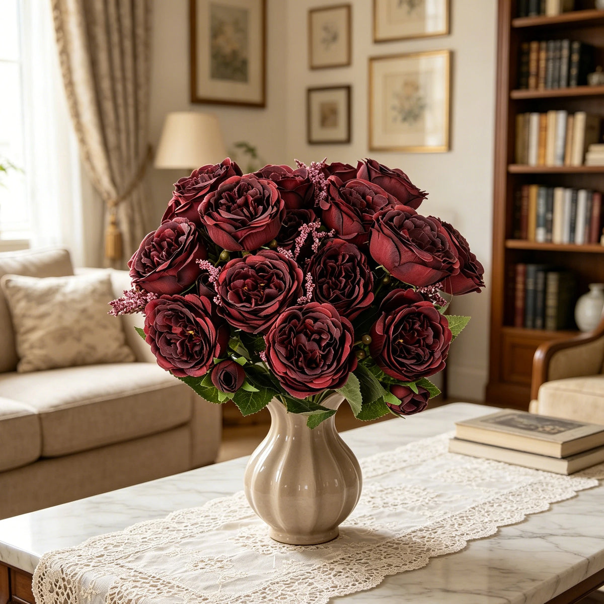 Silk Peony Artificial Flowers for Wedding & Home Décor Artificial Silk Flowers Babs