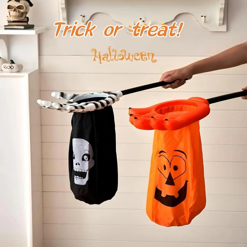 Halloween Candy Bags Skull Pumpkin Hand Shaped Trick or Treat Halloween Candy Bag Babs