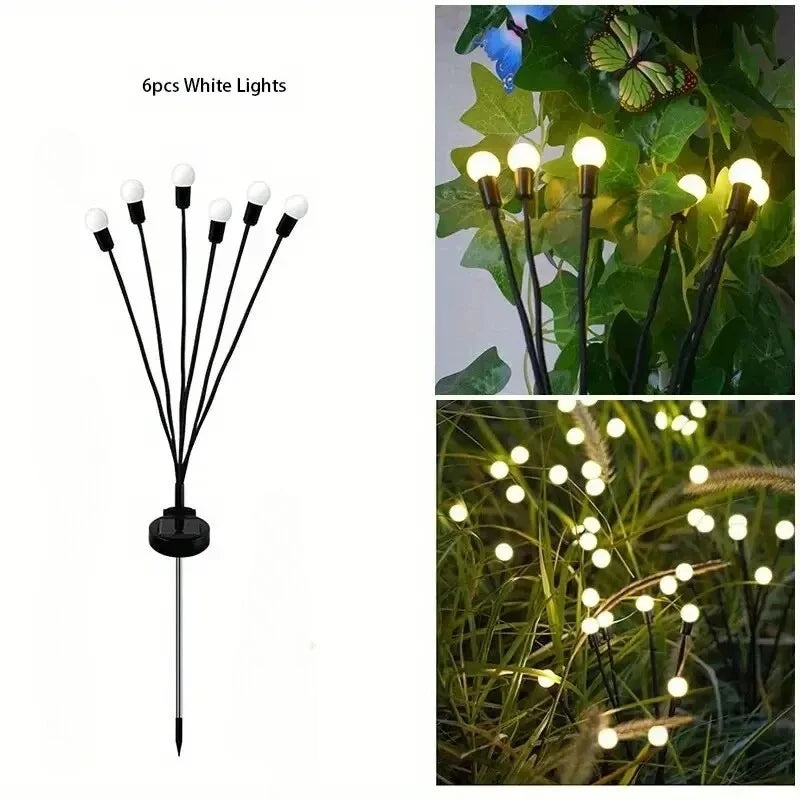 Solar Firefly Garden Lights – Waterproof Outdoor Lawn Decor Solar Garden Lights Babs Six