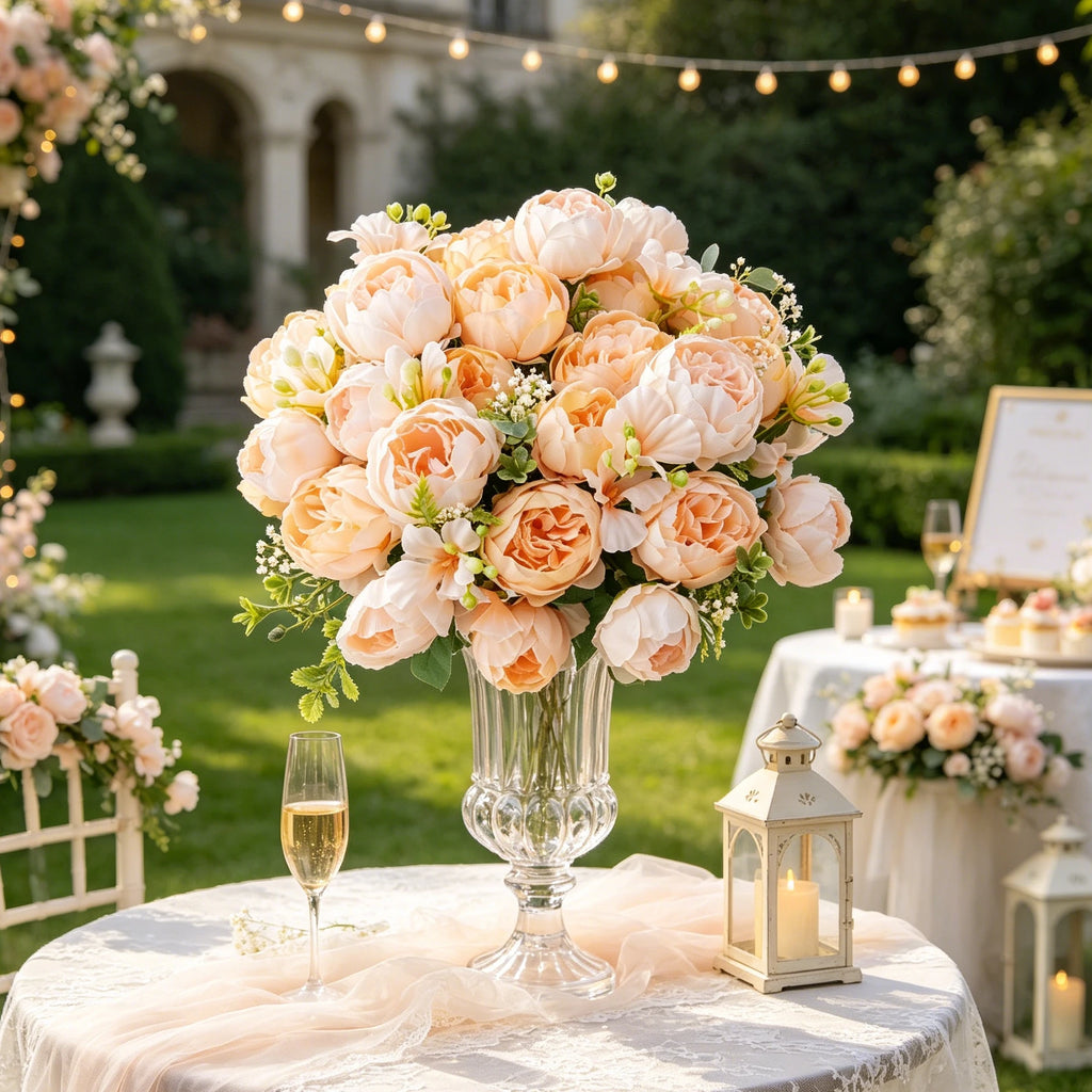 Artificial Silk Peony Flowers – Wedding Wreath & Bridal Bouquet Artificial Silk Flowers Babs