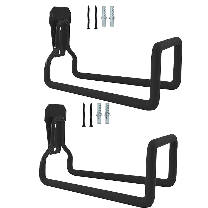 Wall Mount Garden Hose Holder – Metal Bracket Storage Rack Hose Storage Bracket Babs 2Pcs