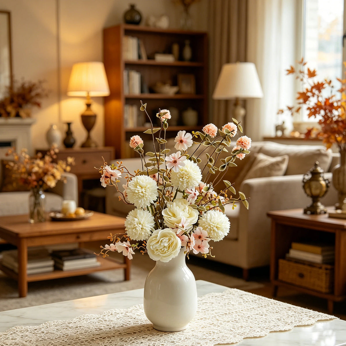Artificial Silk Rose Bouquet – Wedding & Home Floral Decor Artificial Silk Flowers Babs