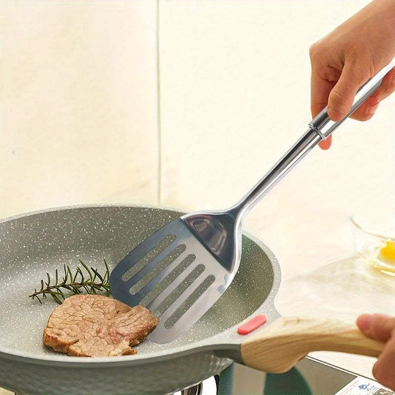 Stainless Steel Slotted Turner Spatula – Burgers & Steaks Kitchen Spatula Turner Babs