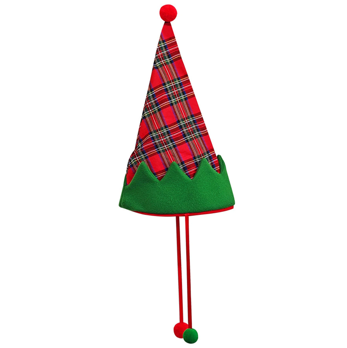 Long Striped Plush Elf Christmas Hat – Funny Party Hat Holiday Costume Hat Babs