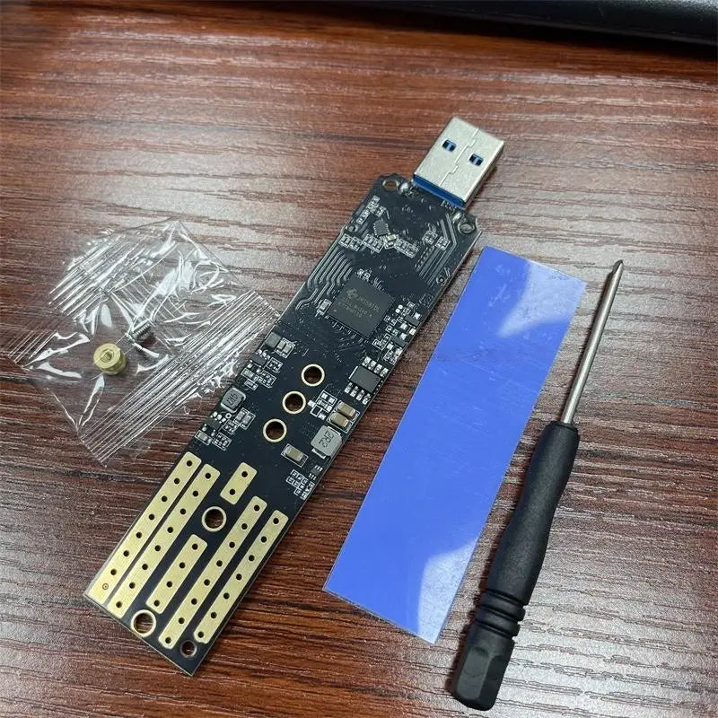 M.2 to USB 3.2 Gen2 SSD Adapter – JMS581DL NVMe & SATA SSD Adapter Card Babs