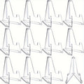 Mini Clear Acrylic Easel Stands for Cards, Coins & Collectibles Acrylic Display Stand Babs 12pcs