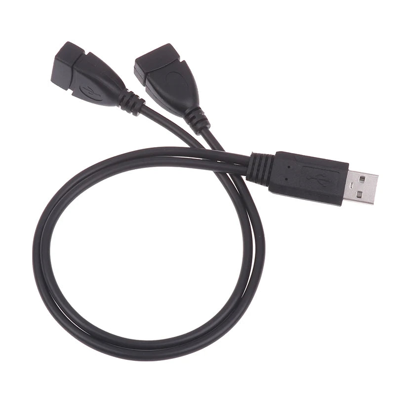USB Cable Splitter 1 Male to 2 Female Charging & Data Adapter USB Cable Splitter Babs