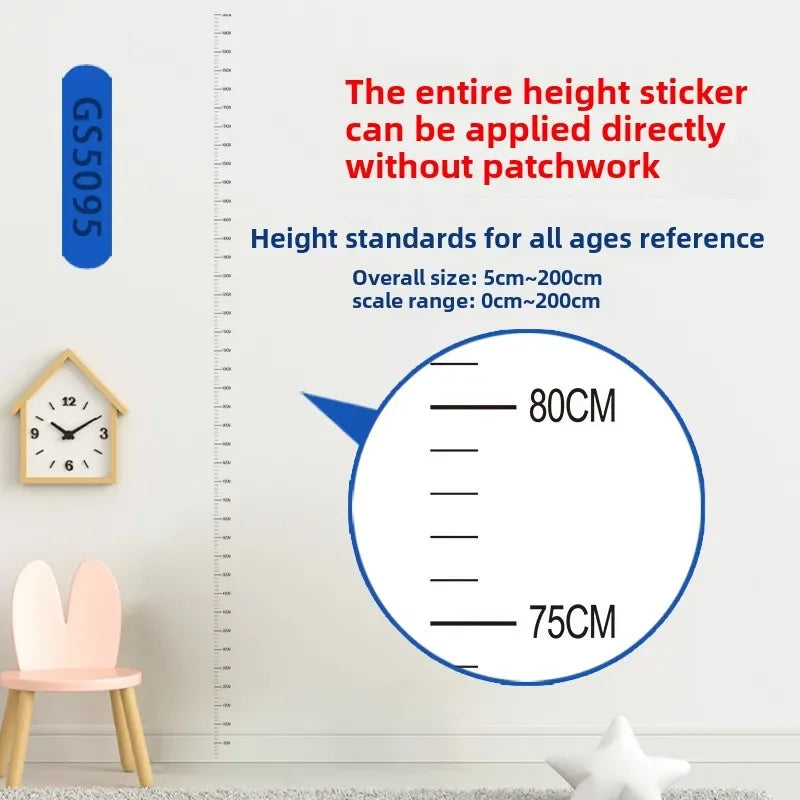 2M Kids Height Chart Wall Sticker – Removable & Waterproof Height Chart Sticker Babs