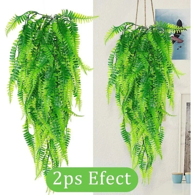 Artificial Hanging Fern Vine Wall Decor – Indoor & Outdoor Artificial Hanging Plants Babs