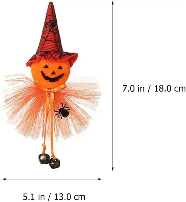 Halloween Witch Hanging Pendant – Wicker Pumpkin Ghost Decor Halloween Hanging Pendant Babs
