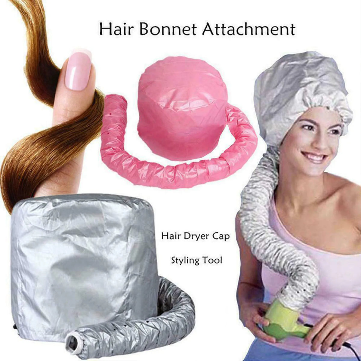Reusable Hair Dryer Steamer Cap – Salon & Home Hair Care Hat Hair Steamer Cap Babs