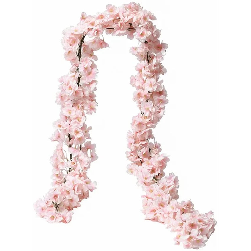 180cm Pink Artificial Sakura Vine for Wedding & Home Décor Artificial Flower Vine Babs